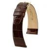 PRESTIGE ALLIGATOR MARRONE LUCIDO