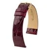PRESTIGE CROCO BURGUNDY SHINY