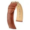 GENUINE ALLIGATOR GOLDEN BROWN
