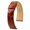 GENUINE CROCO GOLDEN BROWN SHINY