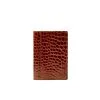NIMA CARDHOLDER ALLIGATOR SHINY GOLDEN BROWN