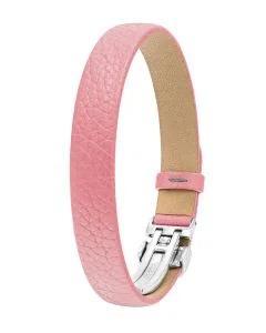 HIRSCH Seth Armband, rosa, Kalbsleder