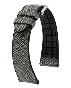 HIRSCH Archie Uhrenarmband, beige, Textil, mit Quick Release