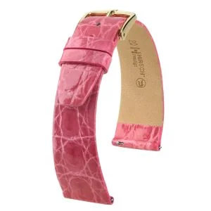 HIRSCH Prestige Croco, pink glänzend