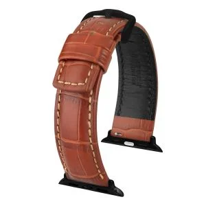 HIRSCH Grand Duke for Apple Watch, golden brown