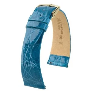 HIRSCH Prestige Croco, türkis glänzend