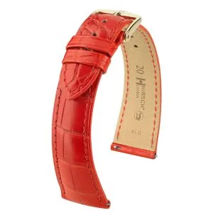 HIRSCH London Alligator, rosso