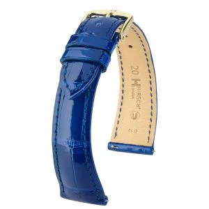 HIRSCH London Alligator, bleu royal brillant