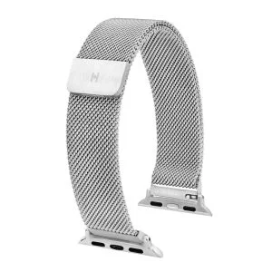 HIRSCH Milanaise for Apple Watch, silver